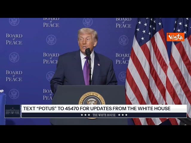 Trump inaugura Board of Peace a Washington con 26 Paesi, Italia presente